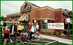 Riders at Applebees